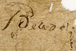 writing on back